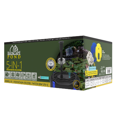 BioScape All in 1 Submersible Pond Filter with UV - 2000lph